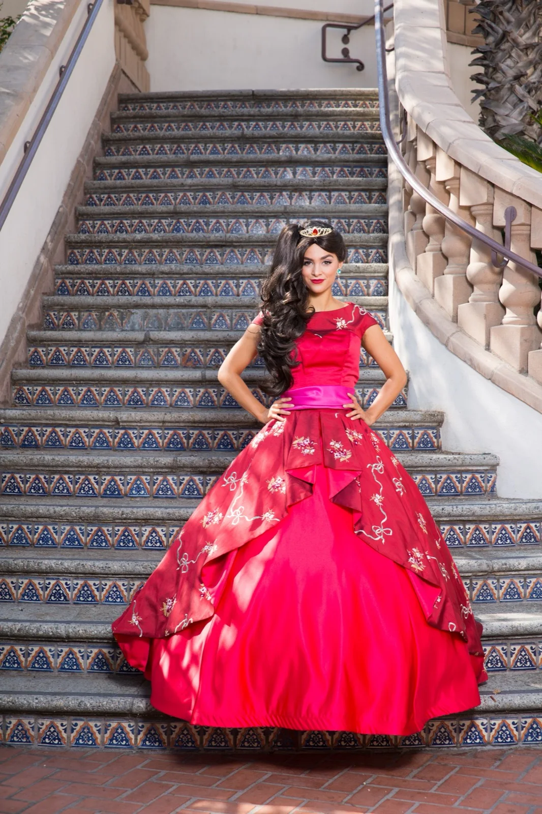 Latina Princess party character in San Jose