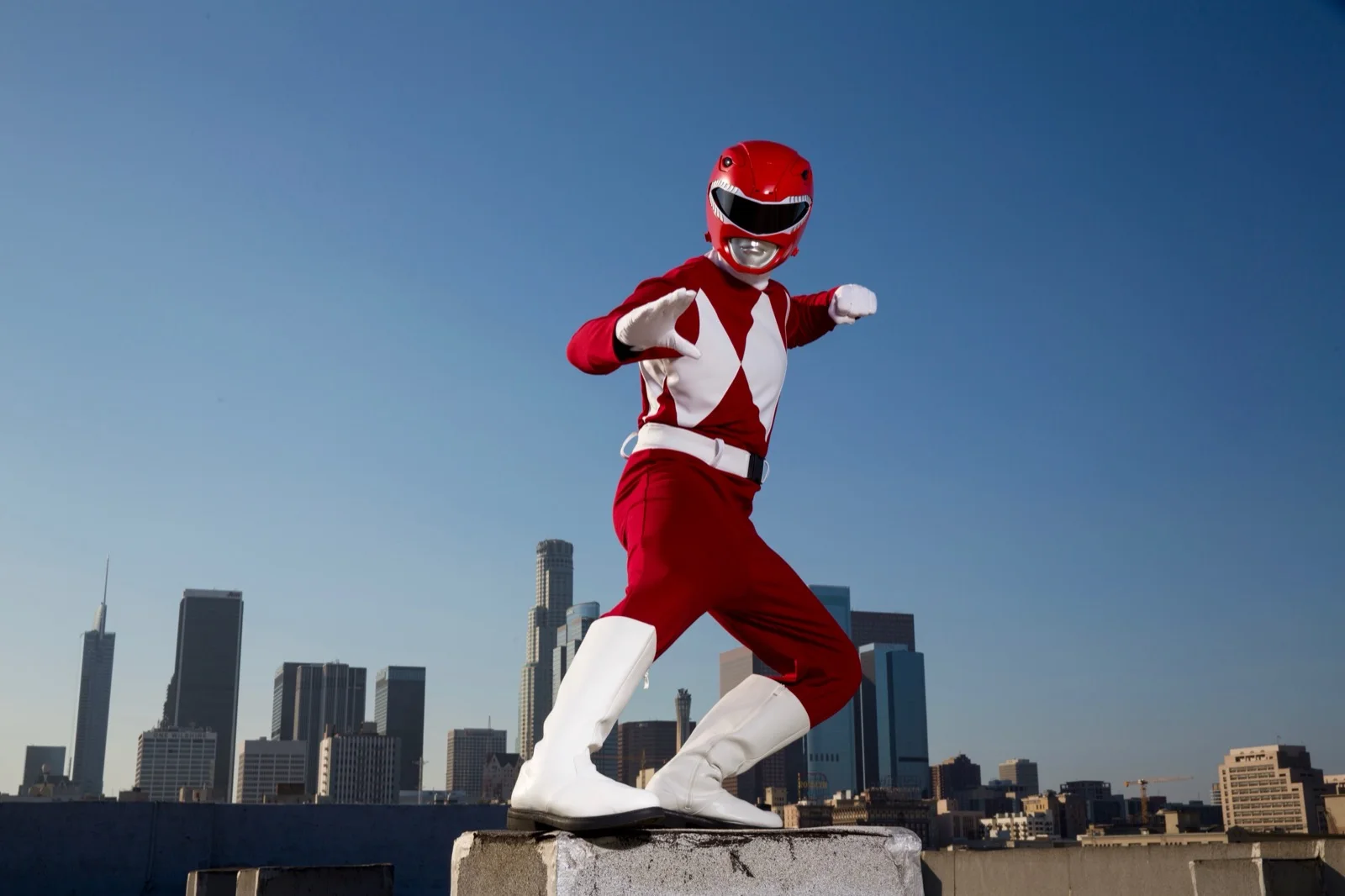 Red Power Hero party character in San Jose
