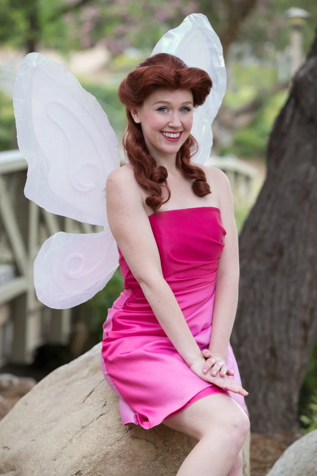 Pink Fairy party character in San Jose