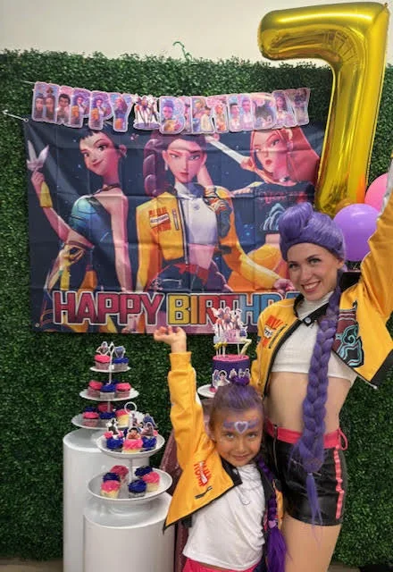 K-Pop Huntress party character in San Jose