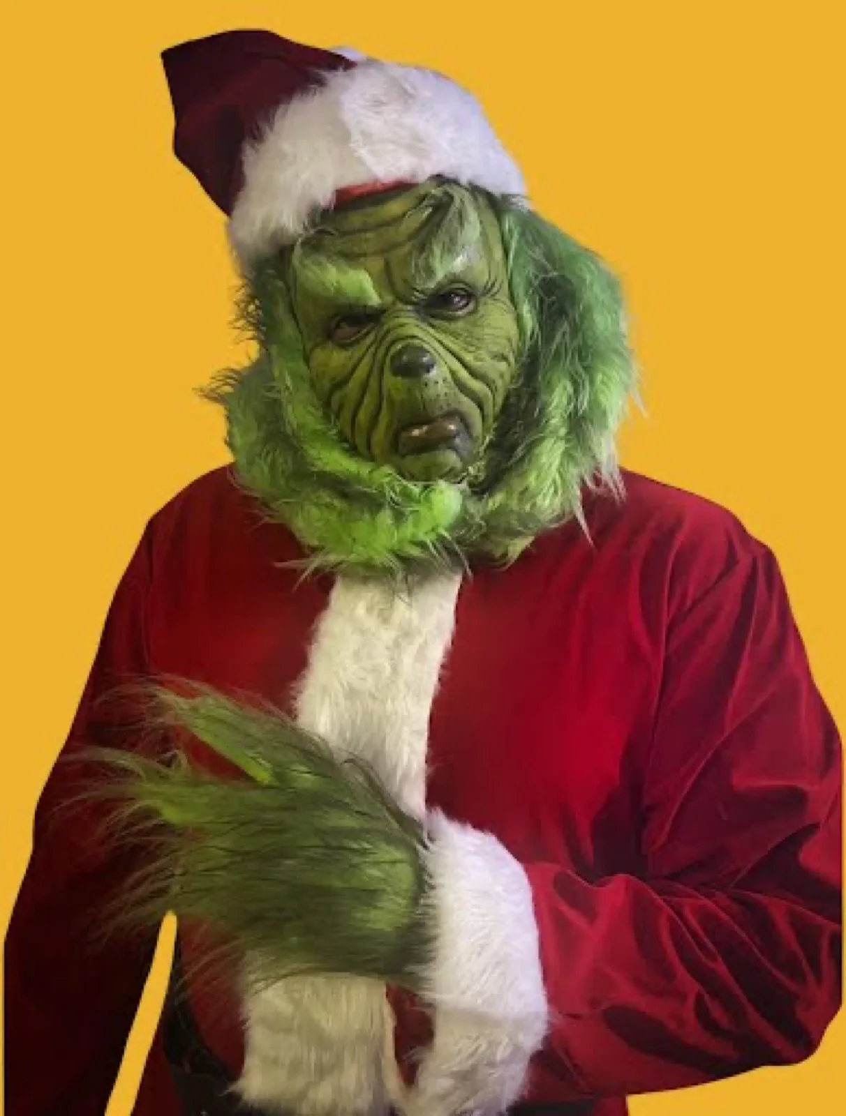 Holiday Grump party character in San Jose