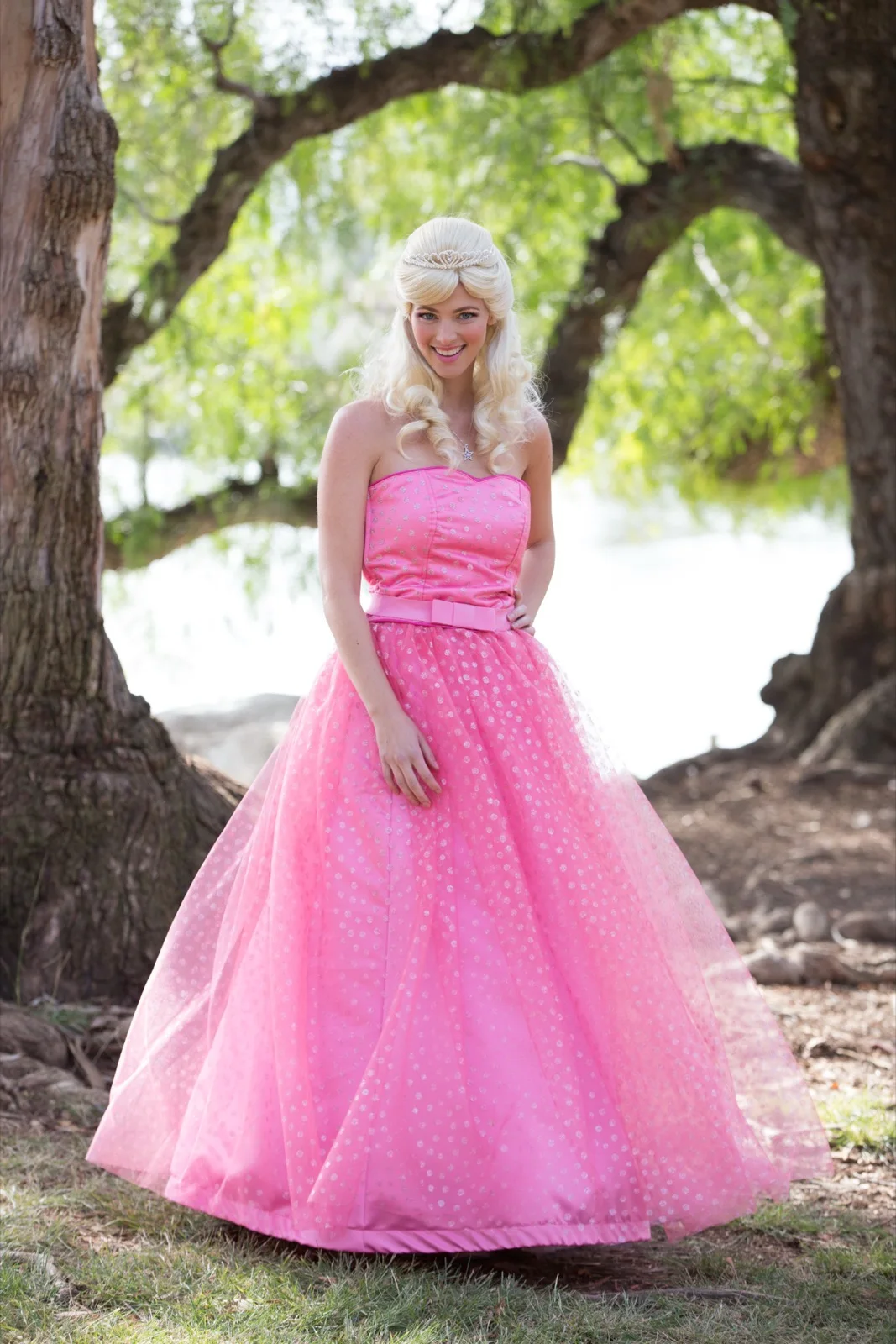 Pink Princess party character in San Jose